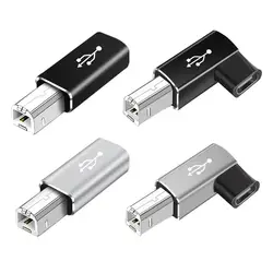 1Pc USB Type C Female To USB B Male Adapter For Scanner Printer Converter USB C Data Transfer Adapter