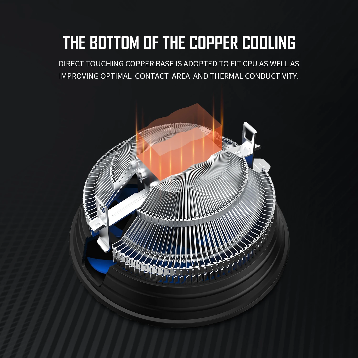Kipas Pendingin CPU Ruix X120 Dengan 9 Bilah Intel LGA 1155 1700 1200 1151 AMD AM3 AM4 Kipas Radiator PC 120mm Prosesor CPU
