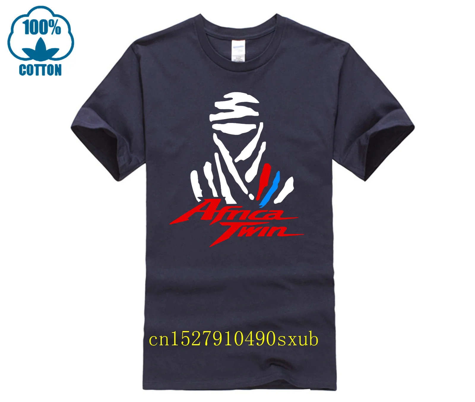 2024 New Summer Style 100% Cotton O Neck T-shirt Uomo Maglietta Hon Africa Twin Crf 750 F Adventure Sports Paris