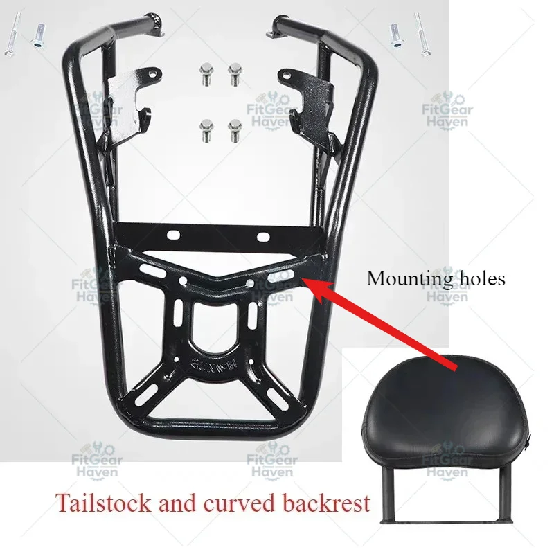 Suitable for tail wing rear shelf modification luggage rack backrest shelf for XO-2