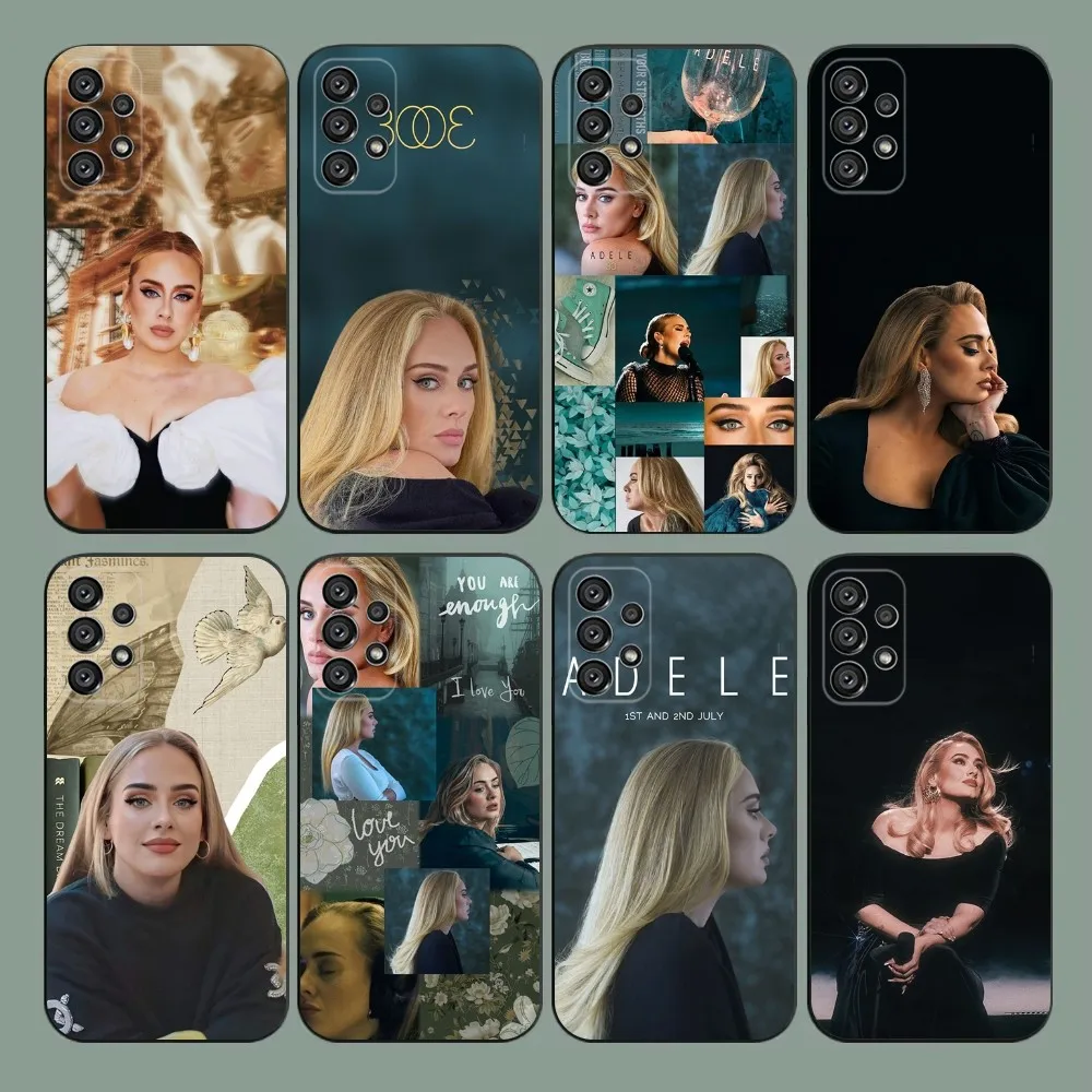 Singer Adele A-Adkins   Phone Case For Samsung Galaxy A20,A21s,A22,A31,A32,A52,A53,A72,73,A80,A91 Soft Black Cover