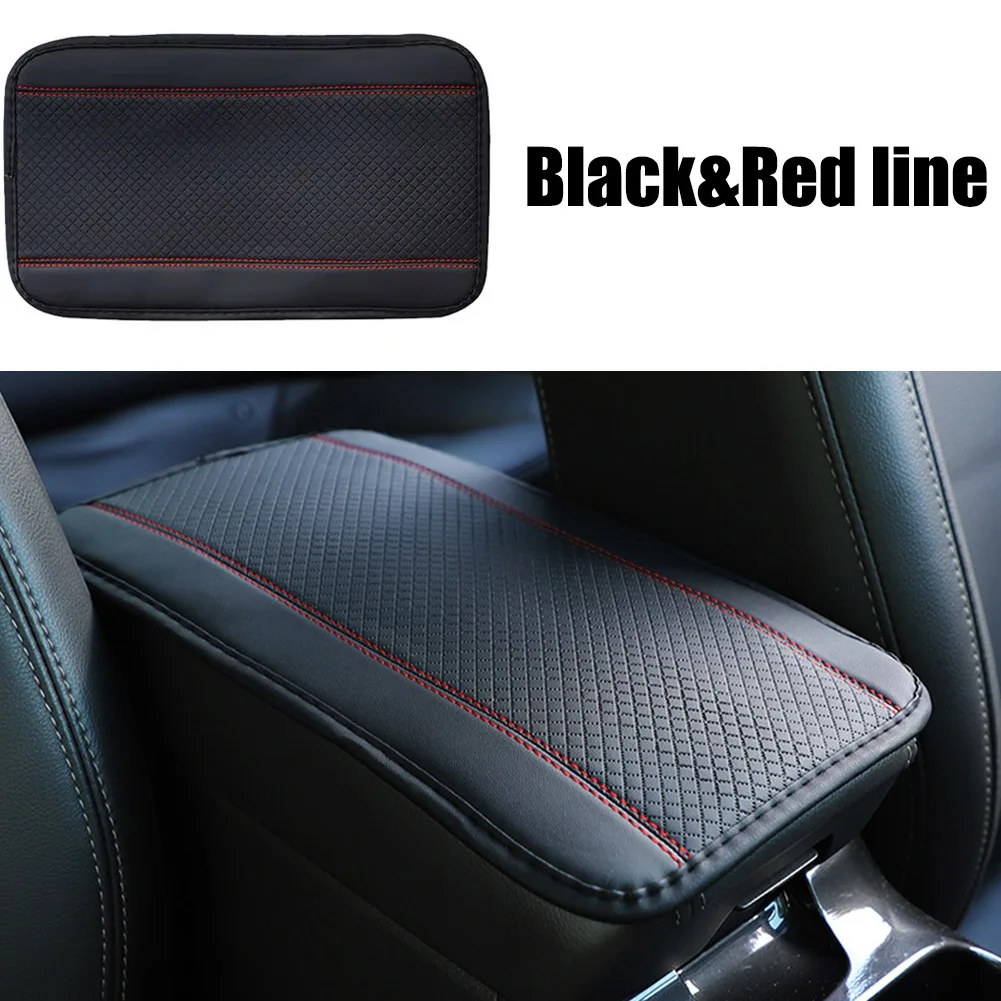 

Car Armrest Mat 32*19cm Leather Armrest Pad Cover Center Console Box Cushion Mat Car Accessories For All Kinds Of Cars