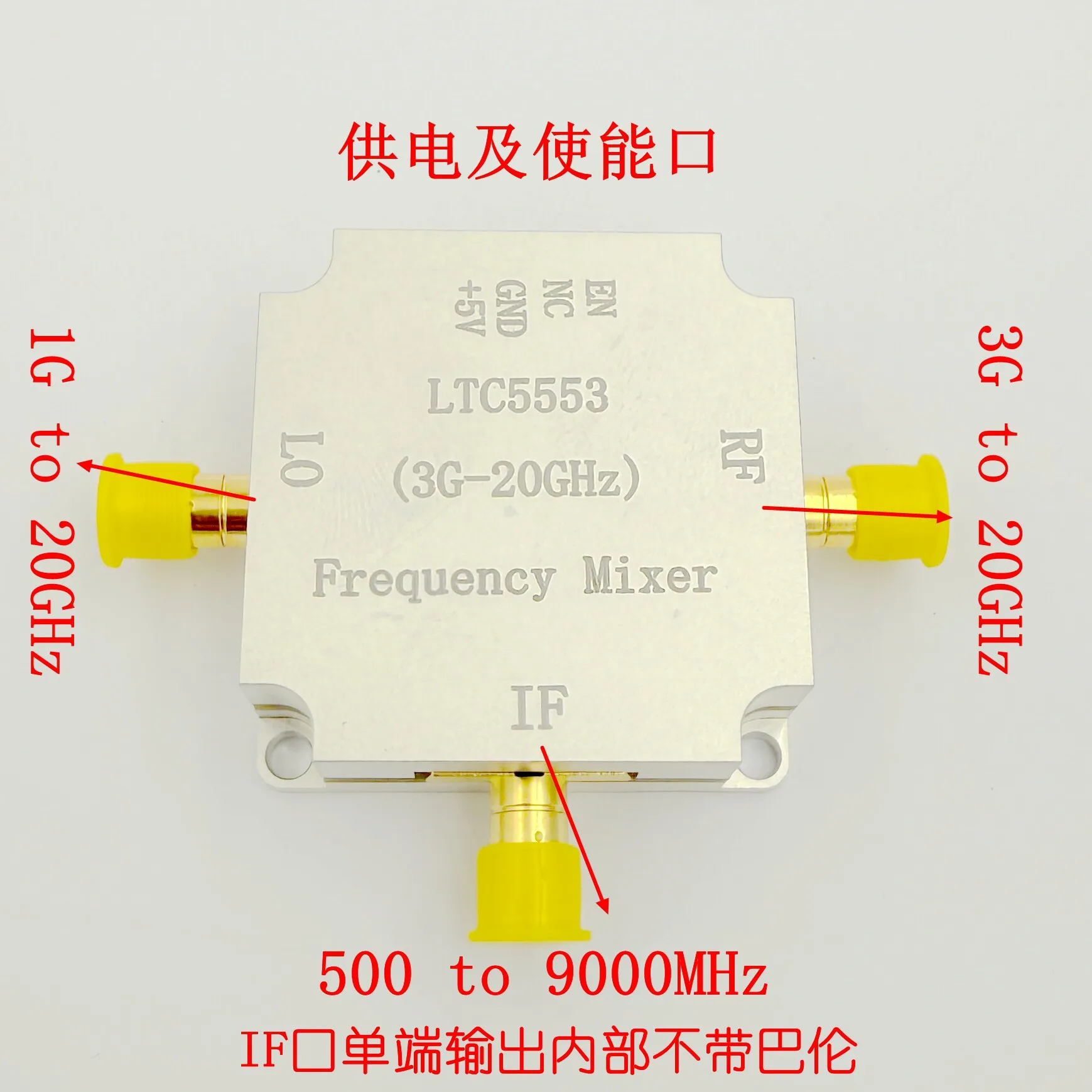 LTC5553 Mixer Broadband 3GHz-20GHz T/R Frequency Converter with Built-in Local Oscillator Amplification for Up and Down Mixing