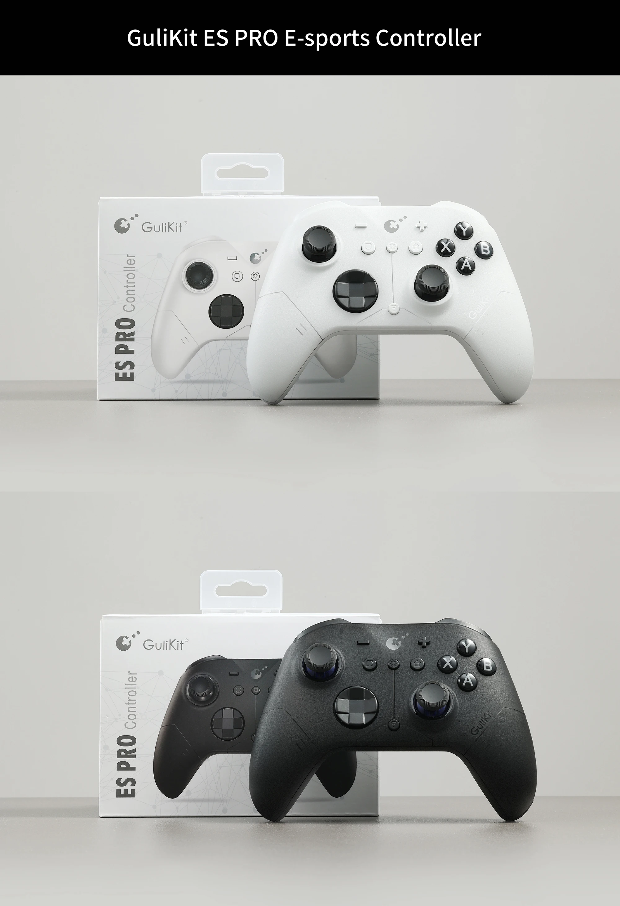 GuliKit ES Pro E-Sports Wireless Gamepad für Nintendo Switch 1/2 - TMR Joystick Kompatibel mit PC Windows Android iOS MacOS – Detail 27