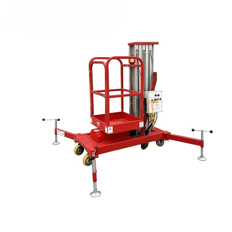 Customized 4-14m Electric Ladder Vertical Mast Lift Portable Hydraulic Ladder Aluminum Alloy Man Lifter Platform Table