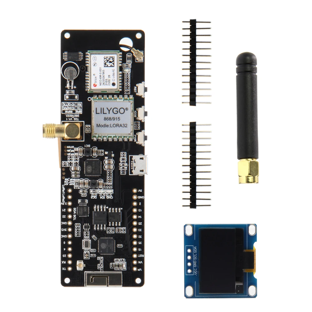 

LILYGO® TTGO Meshtastic T-Beam V1.2 ESP32 LoRa Development Board 433MHz 868MHz 915MHz 923MHz WiFi BLE GPS OLED Display AXP2101