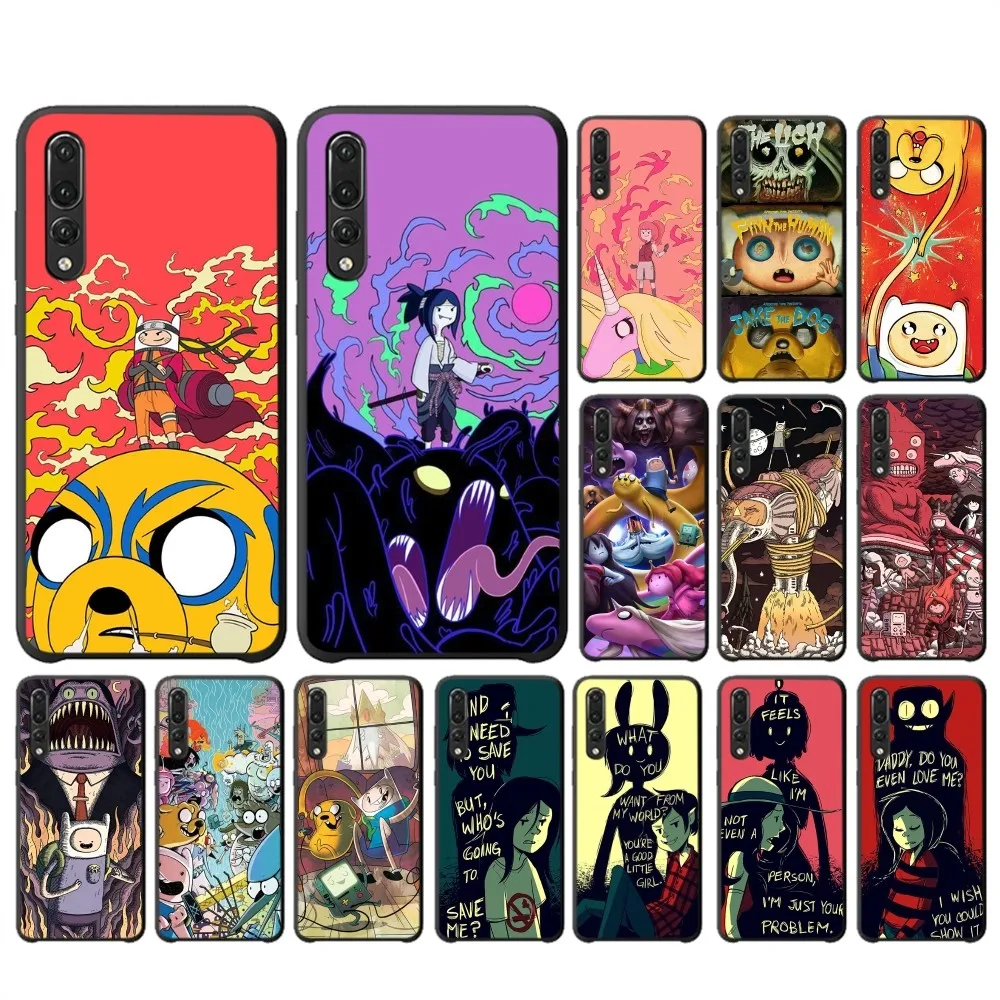 

A-Adventure Cartoon T-Time Phone Case For Huawei P 8 9 10 20 30 40 50 Pro Lite Psmart Honor 10 lite 70 Mate 20lite