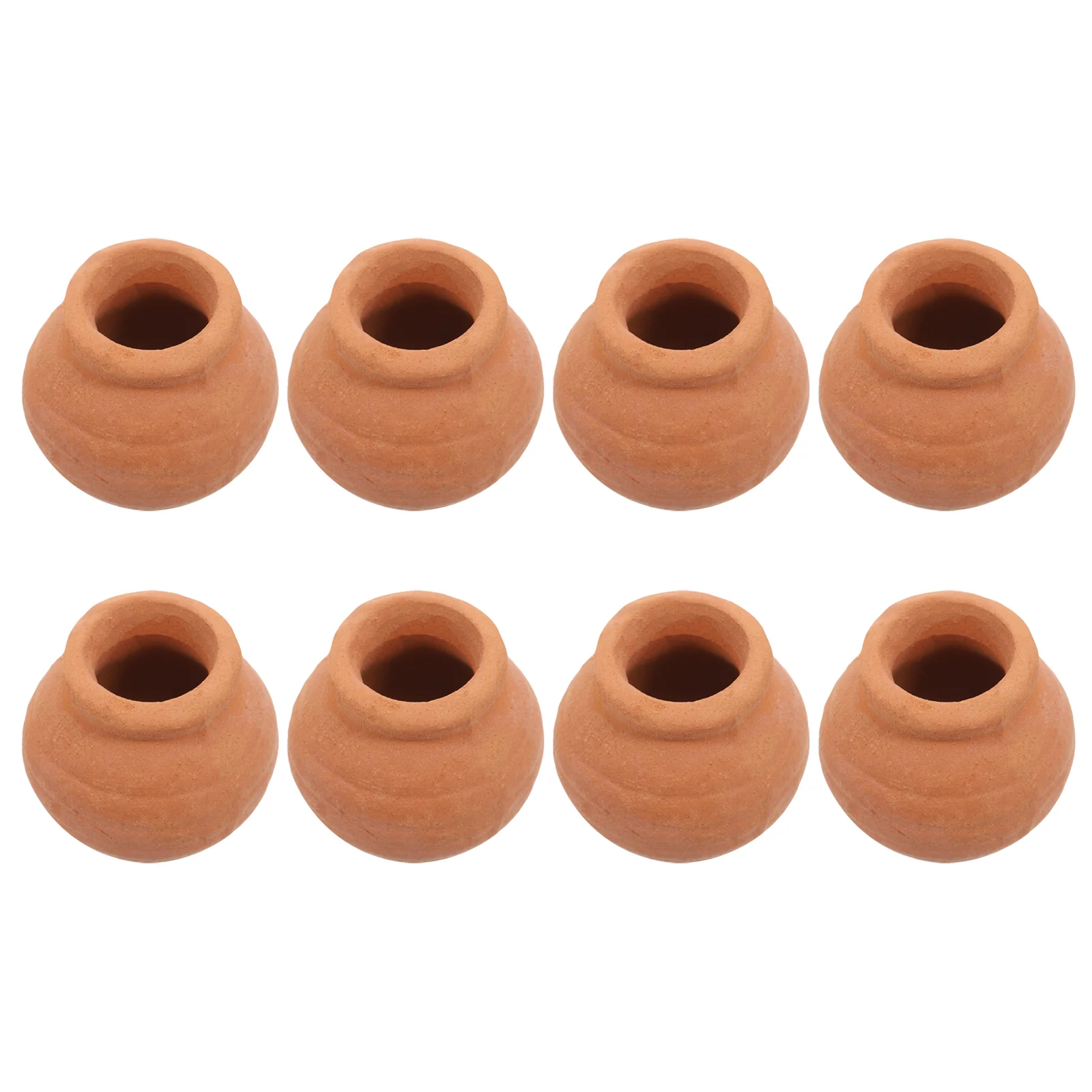 

8 PCS Thumb Succulent Flowerpot Plant Pool Tiny Pots Small Clay Dollhouse Fairy