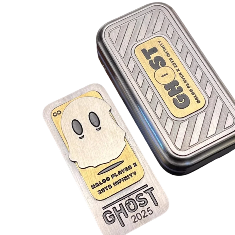 Fidget Spinner mécanique Ghost Slap, Long paragraphe, sensation de main haute, jouet anti-Stress, carte à poussée droite EDC