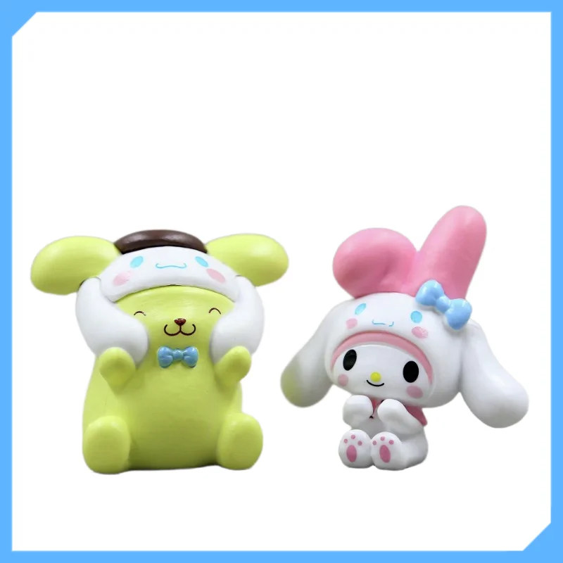 Vijf stijlen grote oor hond rollenspel pachat hond melodie pop scène decoratie beeldjes verzamelartikelen