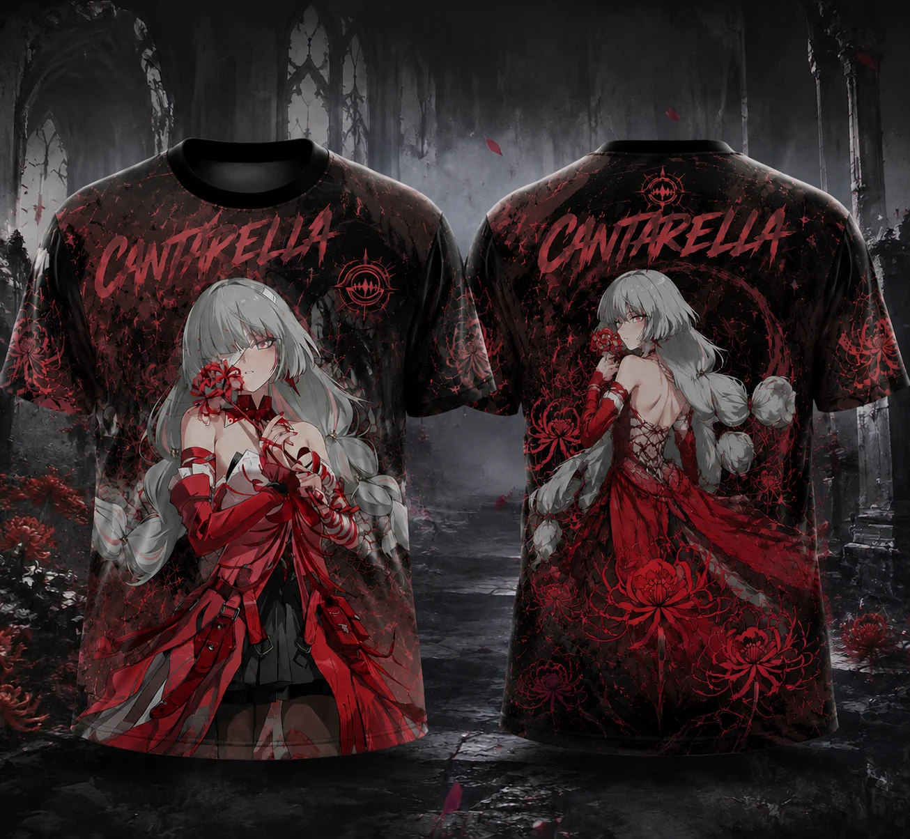 Y2K Wuthering Waves Character Iuno Cantarella Camellya Zani Yinlin 3D Print Short-sleeved T-shirt Anime Game Tee T Shirt for Men