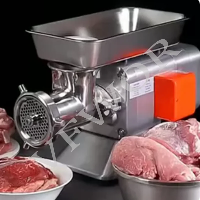 Stainless Steel Commercial Multifunctional Electric Meat Grinder Garlic Mincer Fish Beef Sausage Desk Top Kitchen Household
