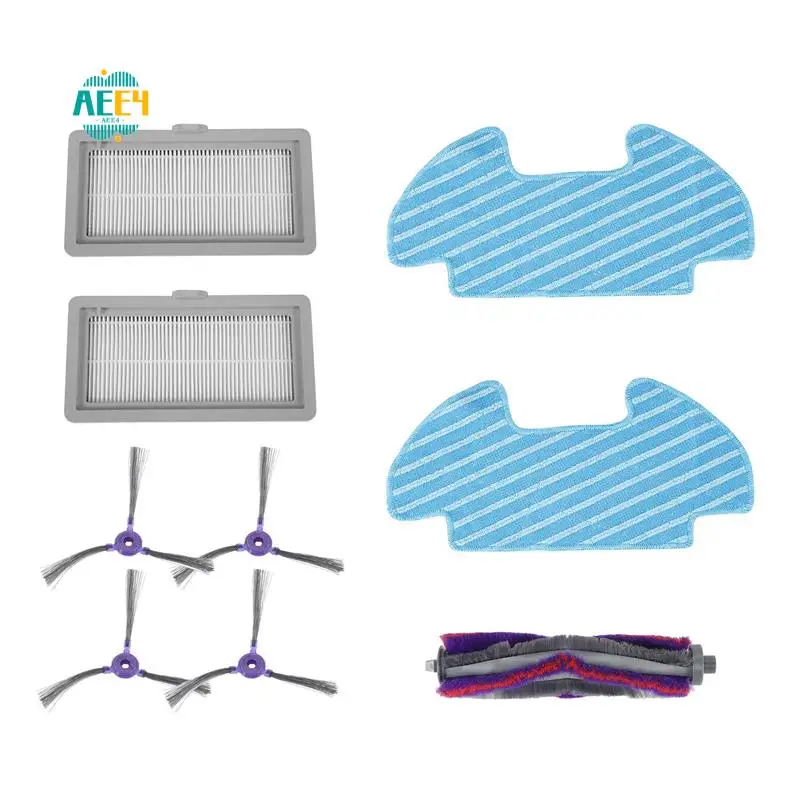

AEE4-9 Pieces / Set Roller Side Brush Wipe Filter Replacement For Powerbot-E VR05R5050WK Vacuum Cleaner Spare Parts