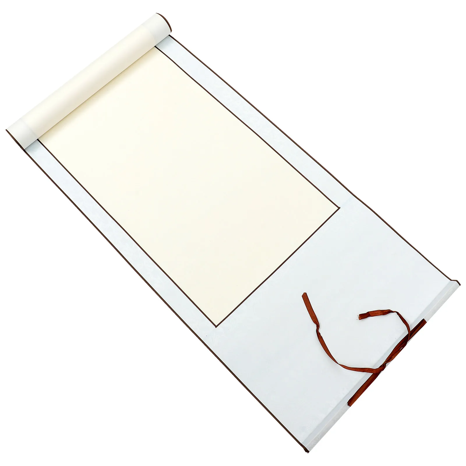 

1pc Calligraphy Scroll Paper 4ft Rice Painting Blank Wall Mounting Scroll Chinese Upright Milk White Decor Sketch Pad
