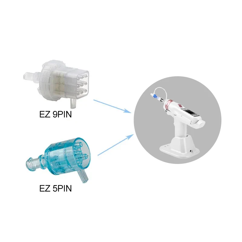 

Professional EZ Mesogun Accessory Cartridge Adjustable Screw Negative Pressure Needle 5 9 pins MesoGun Syringe Tubes Consumable