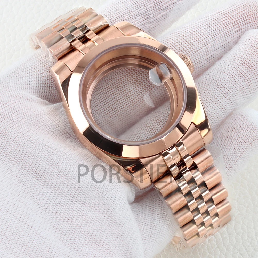 

36/39mm NH35 Watch Case Sapphire Glass for Datejust NH35 NH36 Movement 28.5mm Dial 316L Stainless Steel Oyster/Jubilee Bracelet