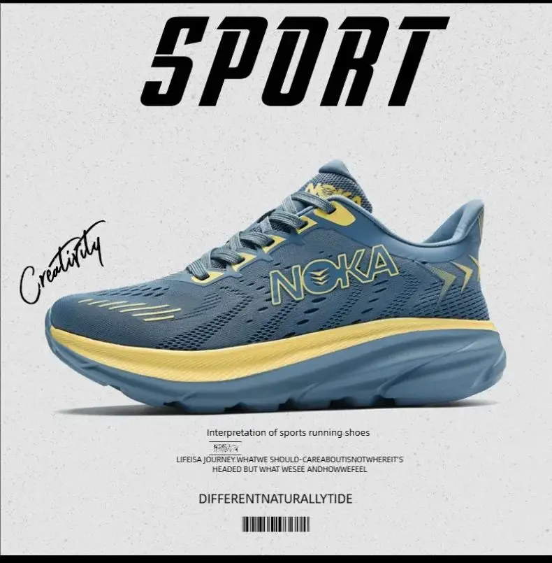 

Marathon Running Shoes High Quality Men's Breathable Lightweight Couple Comfort Sports Non-slip Casual Outdoor Training Sneakers