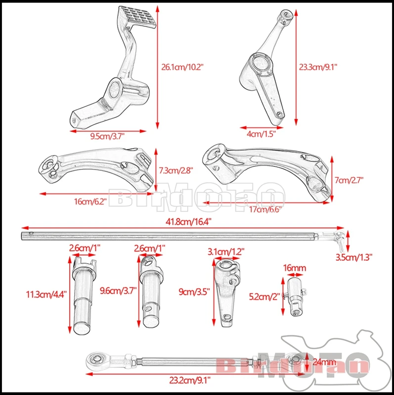 Motorcycle Forward Controls Complete Kit Linkage Lever For Harley Sportster 1200 883 XL883 XL1200 Custom Iron Roadster 2014-2021