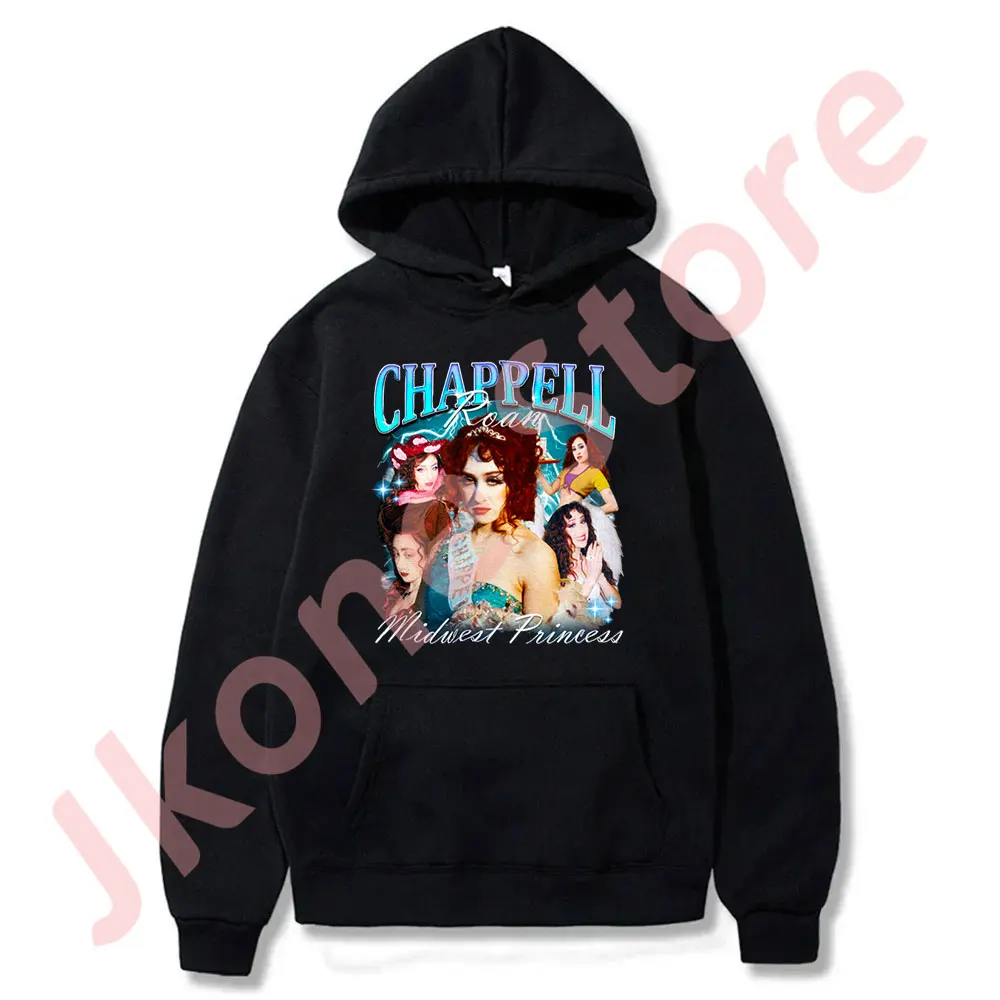 

Chappell Roan Vintage Hoodies 2024 Midwest Princess Tour Merch Pullovers Cosplay Unisex Fashion Casual Sweatshirts