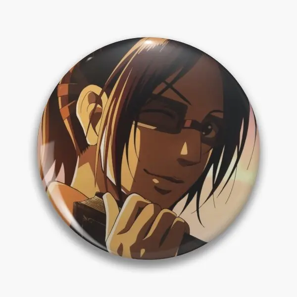 Hanji Zoe From Attack On Titan  Customizable Soft Button Pin Creative Brooch Lover Hat Collar Cartoon Cute Jewelry Women Clothes