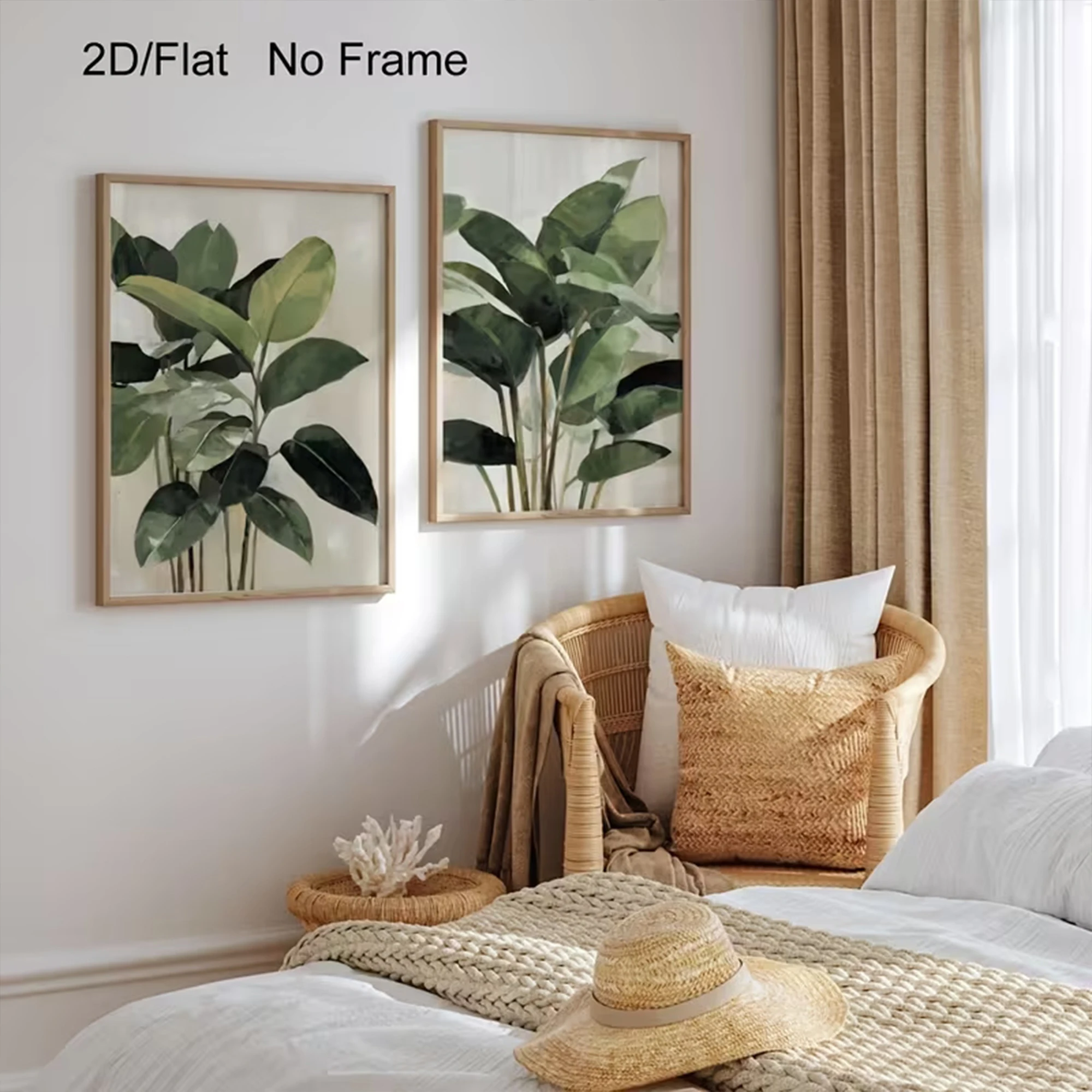 2pcs Modern Soft Botanical Fid - đánh giá và giá Fiddle Leaf Fig