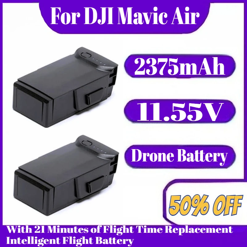 

11.55V 2375mAh For DJI Mavic Air Battery With 21 Minutes of Flight Time Replacement Intelligent Flight Battery Compatible