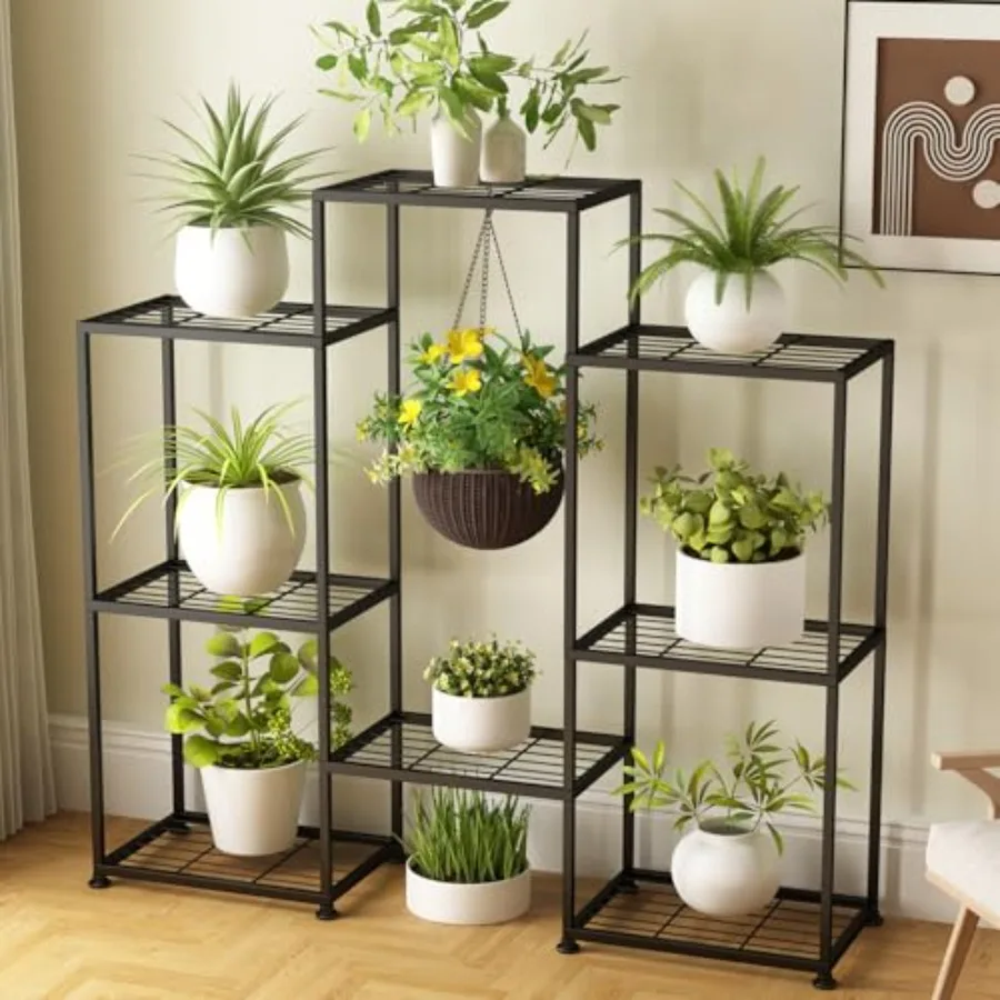 

Metal Plant Stand Indoor Metal Plant Stands Outdoor Tiered Plant Shelf for Multiple Plants 4 Tiers 8 Potted Plant Rack Holder G