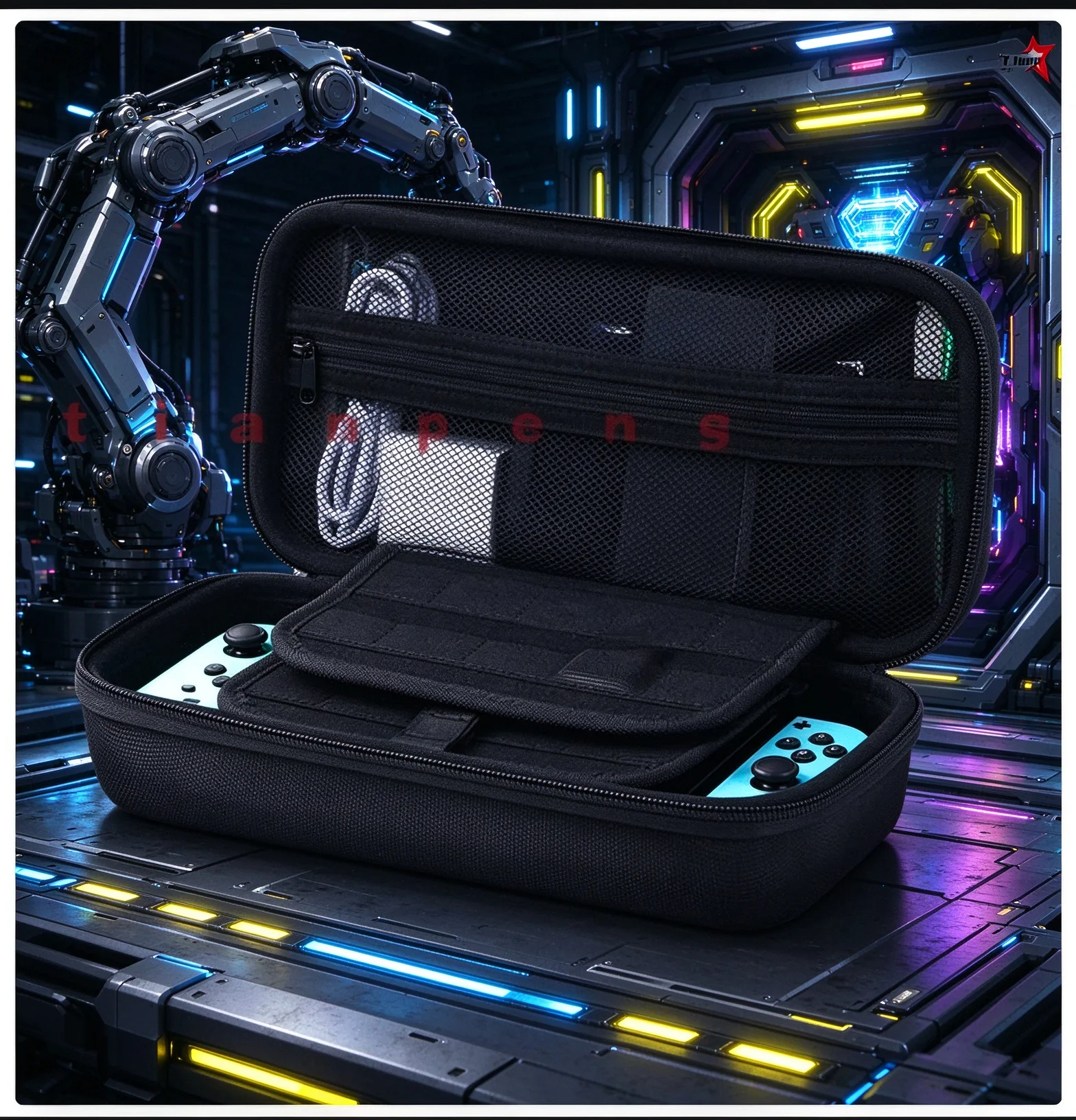 Storage Bag For Switch (OLED) Thick Buffer Lining Cushions Accidental Drops And Reduces Damage Risk During Transportation And