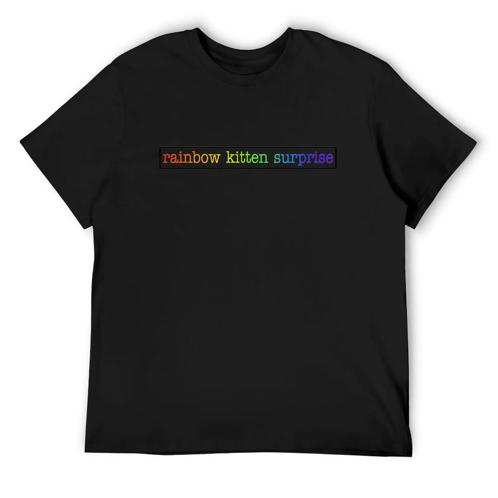 rainbow kitten surprise box T-Shirt vintage graphic tee summer tops customizeds mens tall t shirts