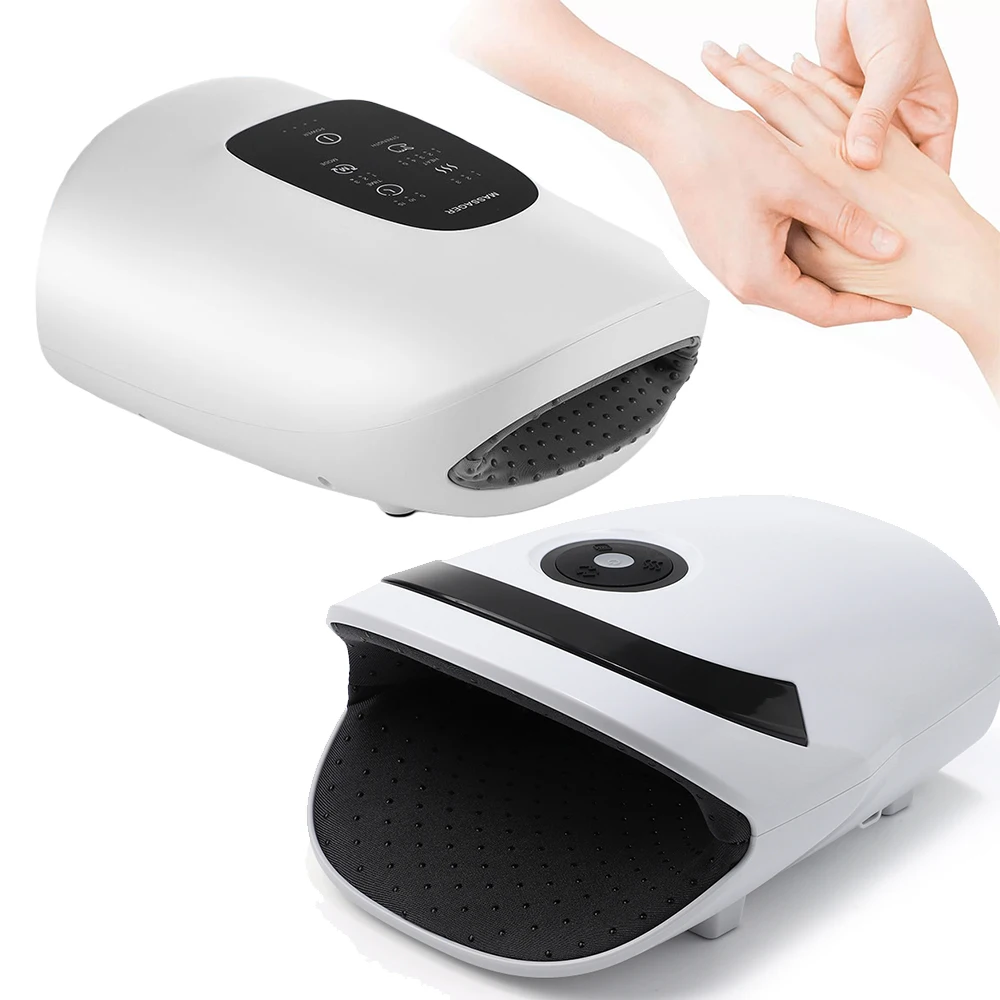 

Heat & Compression Smart Full Hand Massager Relieve Wrist Joint Fatigue Palm Acupoint Massager Blood Circulation Muscle Relax