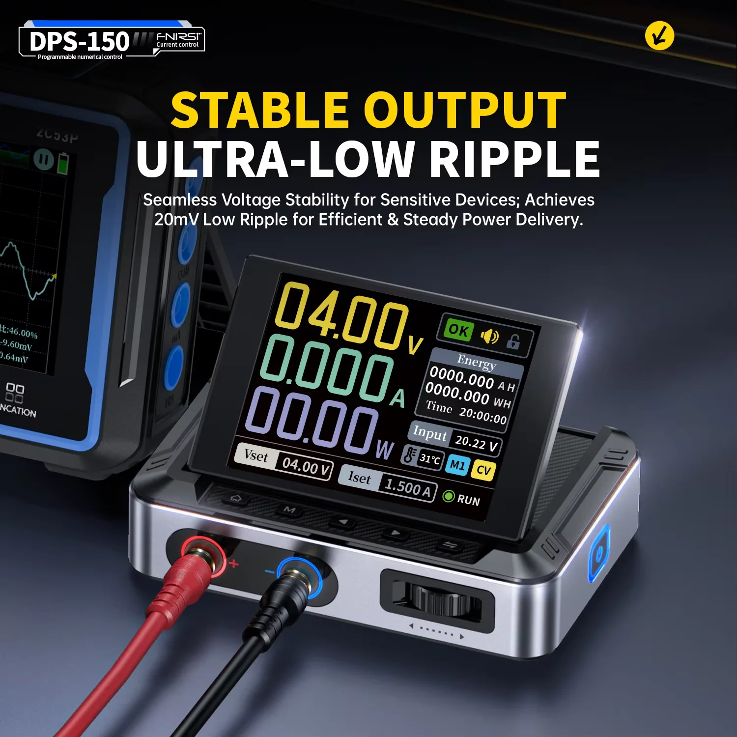 FNIRSI DPS-150 Programmable CNC Adjustable DC Power Supply 30V 5A 150w Laboratory Benchtop Power Supply for Electronics Repair