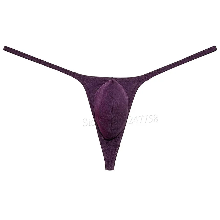 Sensational Men's Shiny Contour Bulge Pouch Underwear Unleash Your Sexiness with Our Mini Bikini G-String