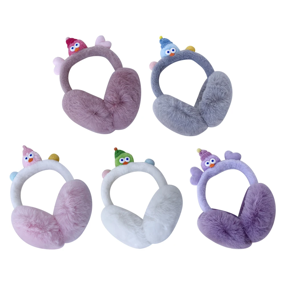 

Portable Plush Funny Earmuffs Cold Protection Keep Warm Cute Ear Muffs Soft Foldable Winter Earflaps Girls Women