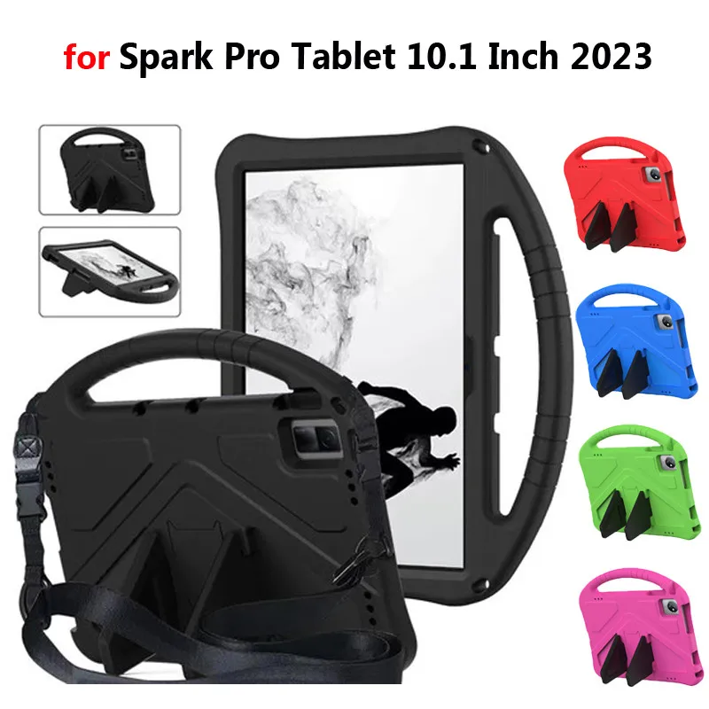 For Spark Pro Tablet 10.1 Inch 2023 Casing EVA Portable Shockproof Kids Safe Handle Stand Shockproof Tablet Cover