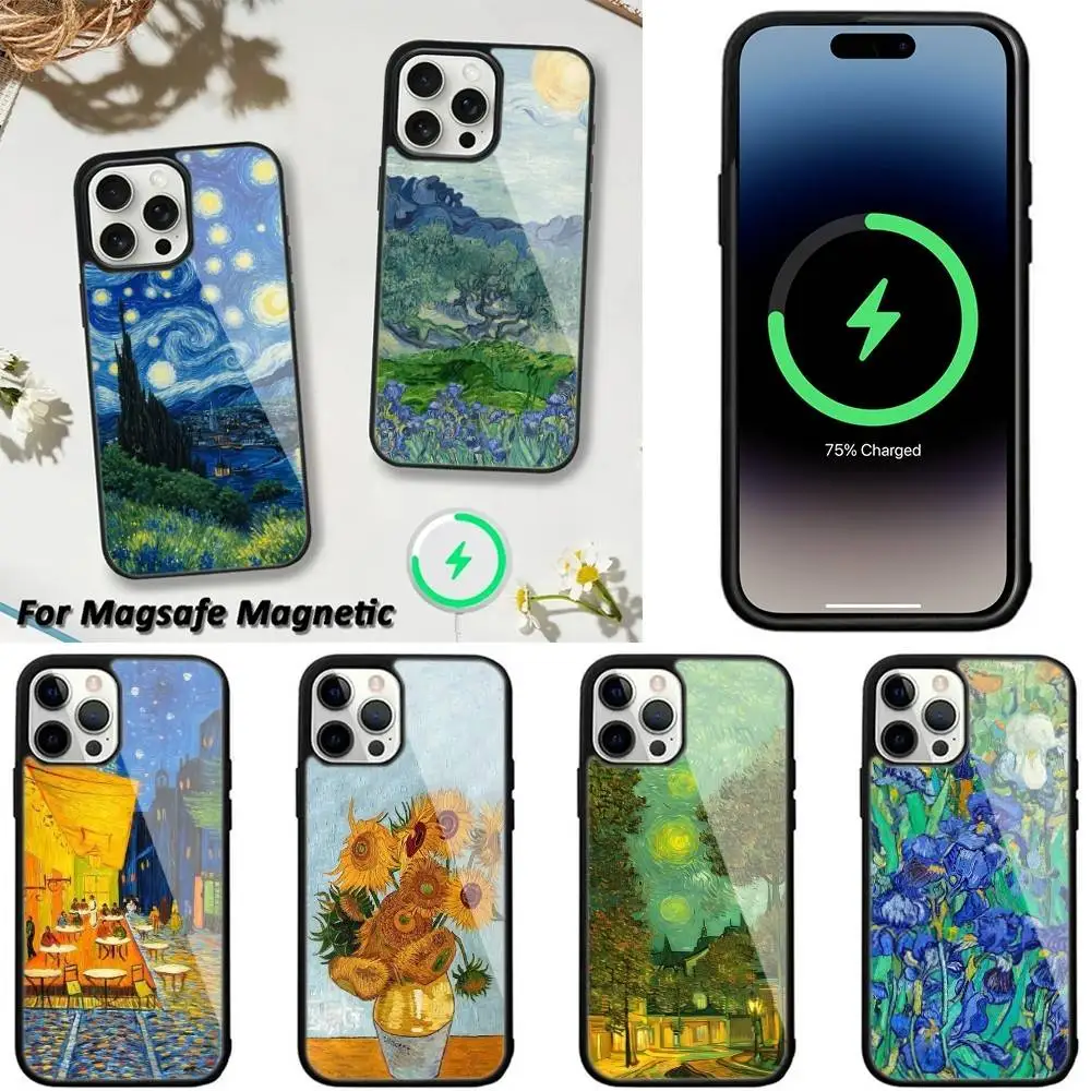

Van Goghs Art Phone Case For iPhone 16,15,14,13,12,11,Plus,Pro,Max,Mini Magsafe Magnetic Wireless Charging