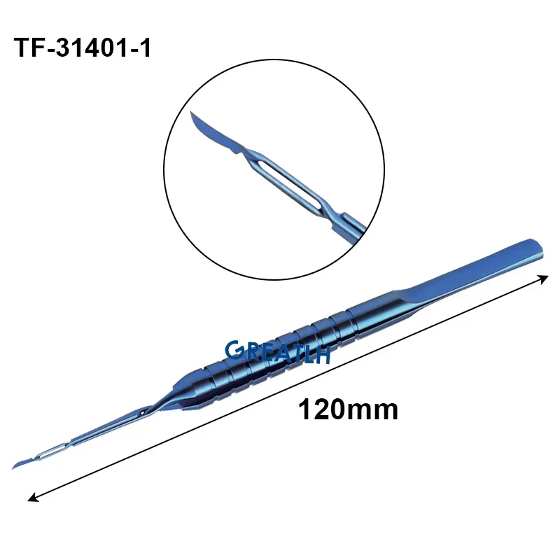 Imagem -04 - Titânio Liga Pinças Oftálmicas Esmagamento Núcleo Instrumento Cirurgia Aço Inoxidável e