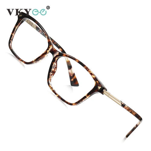 Imagen 2 del producto VICKY, gafas de lectura con luz azul para mujer, diseño Simple geométrico personalizado a la moda, gafas graduadas personalizables para hombre LS222