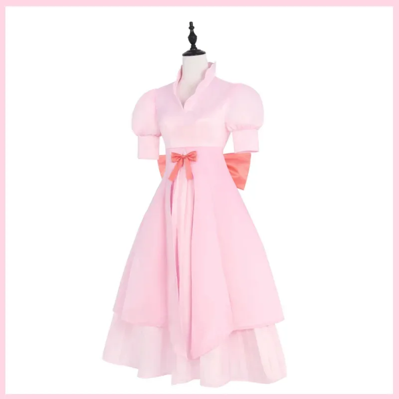 

CyAnime Charlotte Pudding Cosplay Costume Pink T-shirt Princess Skirt Wedding Dress Wig Adult Woman Sexy Masked Ball Suit