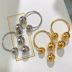 New round globe pendant women's earrings unique ear accessories women's banquet wholesale