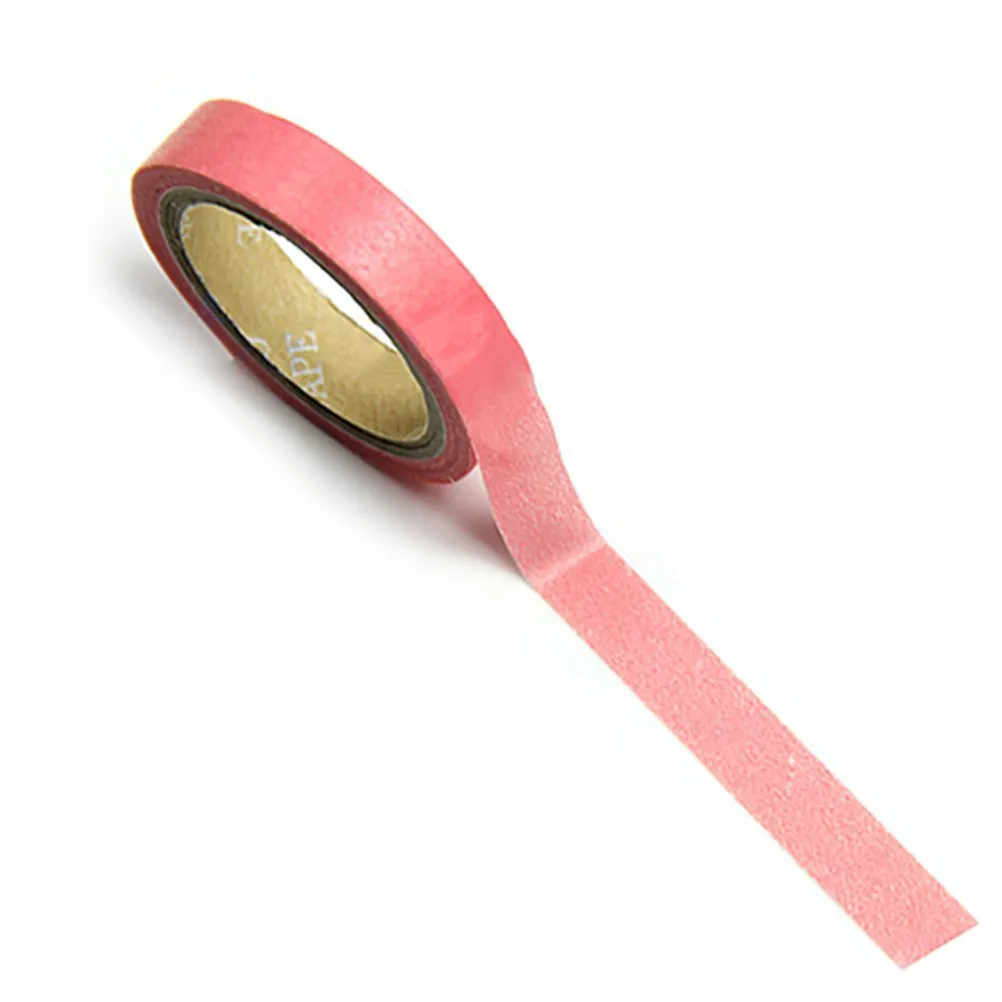 

10Pcs Vibrant Rainbow Washi Sticky Paper Masking Tape for Creative Scrapbooking Book Journal Personal Space Decoration DIY Fun