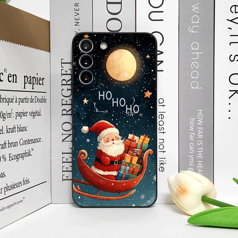 Merry Christmas Tree Santa Claus Pattern Phone Case for Motorola Moto Edge 50 Fusion 40 30 Neo G34 E14 G75 X40 G85 G54 Pro Cover #6