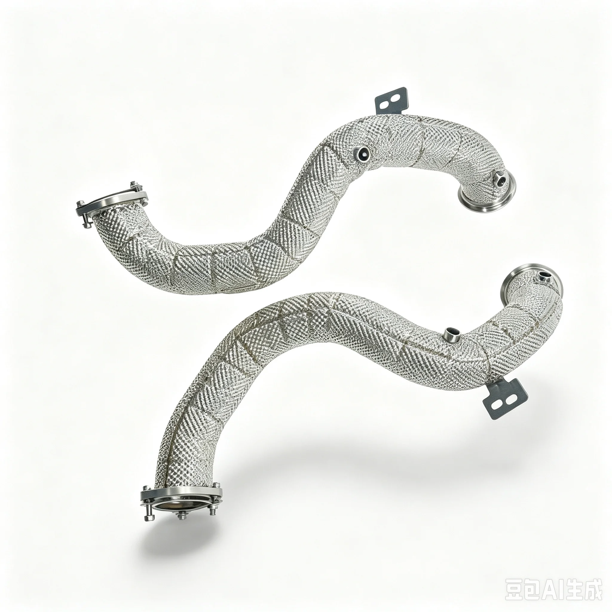  Catless Downpipe With Heat Shield Exhaust Pipe For Aston Martin DB11 & Vantage 4.0T V8 Stainless Steel Performance Part 