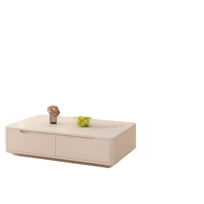 

TV cabinet living room household modern simple small apartment floor storage integrated coffee table TV cabinet combination