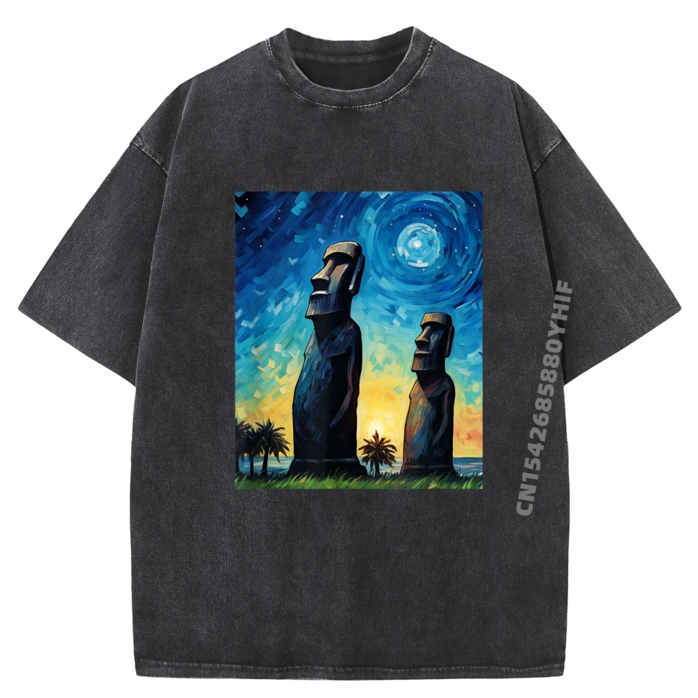 

Мужские топы и футболки с акварельным рисунком, мужские повседневные футболки с принтом, стираная одежда в стиле ретро, повседневная одежда