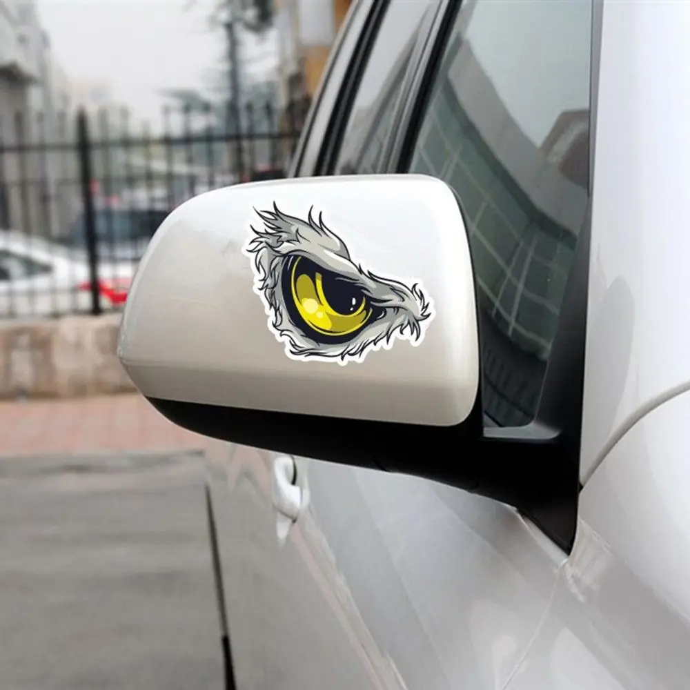 

Car Accessories Engine Cover Decoration Stickers Car Styling Car Body Sticker Car Stickers 3D Stereo Eyes Reflective Sticker