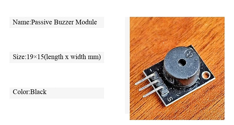 Kleines passives Buzzer-Modul KY-006/aktives Buzzer-Modul KY-012, passendes Zubehör – Detail 4