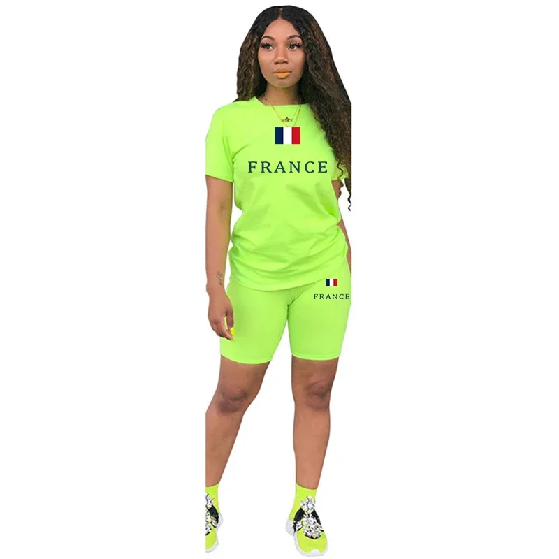 2026 Women Tracksuit T-Shirts O-Neck Shorts Daily Short Sleeve Hot Sales New Quality Casual Woman Clothing Summer Two Piece Set