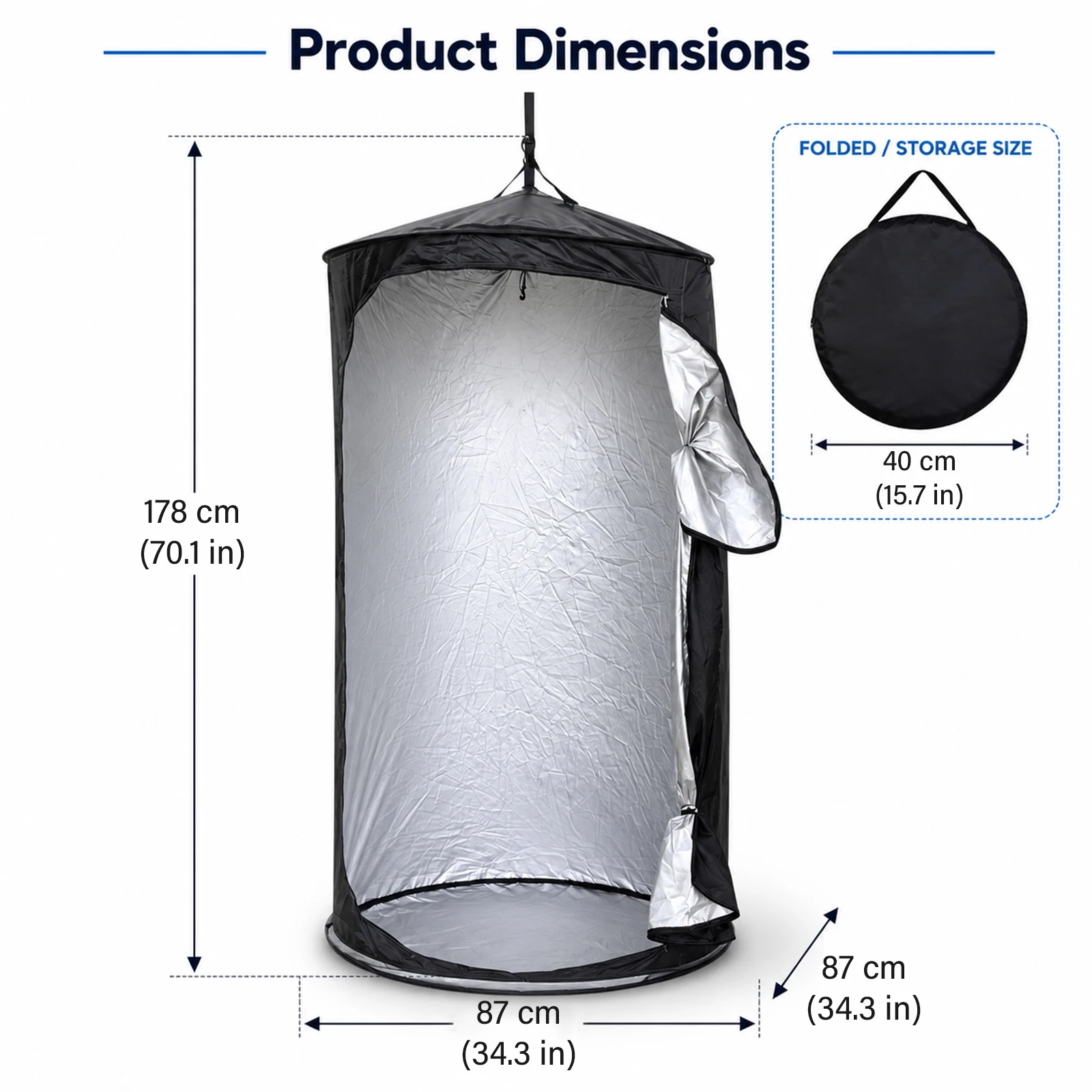 1 Person SUV Tailgate Shower Tent for Beginner Campers, Pop Up Privacy Shelter, Easy Setup Foldable Camping Tent