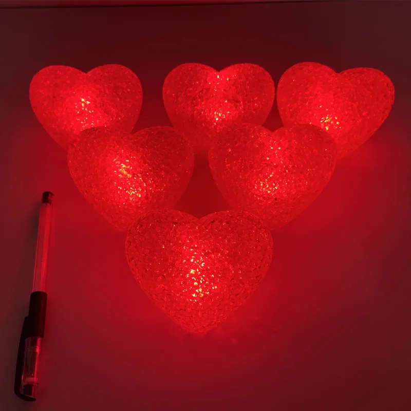Led Nachtlicht 8CM Liebe Herz Leuchtende Romantische Home Party Geburtstag Geschenk Hochzeit Festival