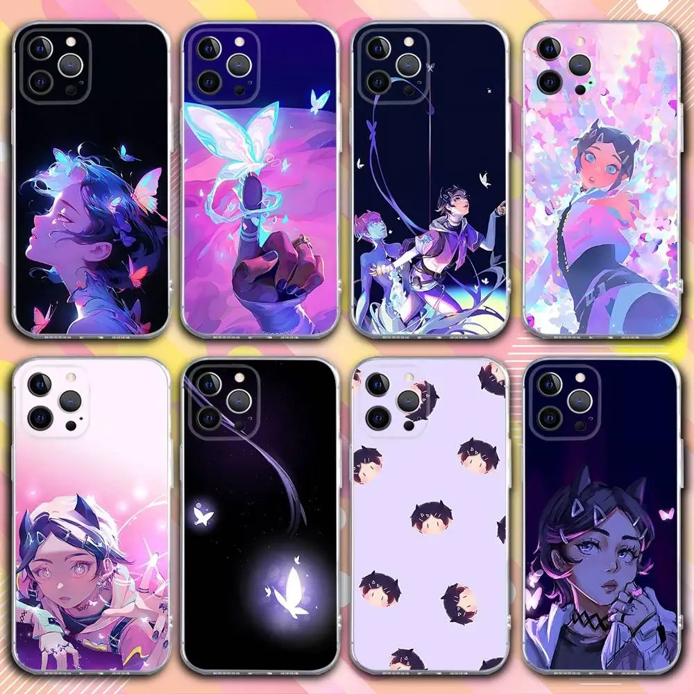 เคสโทรศัพท์ C-Clove Game Valorant สำหรับ iPhone 17,16,15,14,13,12,11 Pro,Max,Plus,X,XS,XR,SE4,E Mini แบบใส นิ่ม